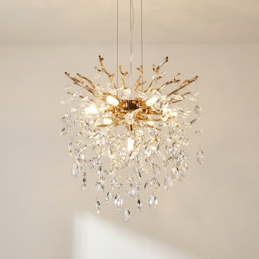 Celina crystal branch chandelier sparkling